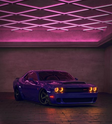 Dodge challenger фиолетовый