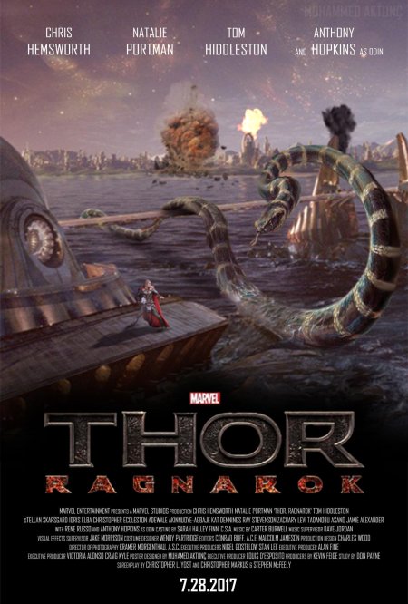 Тор рагнарёк постер