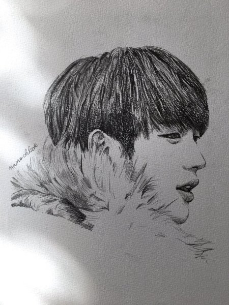 Bts карандашом тэхен