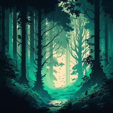 Рисунки лес