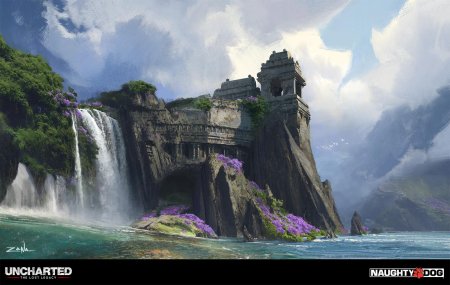 Uncharted the lost legacy waterfall