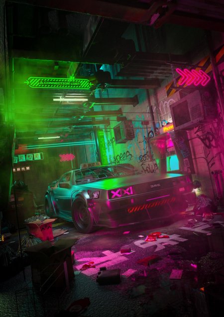 Делориан киберпанк 2077