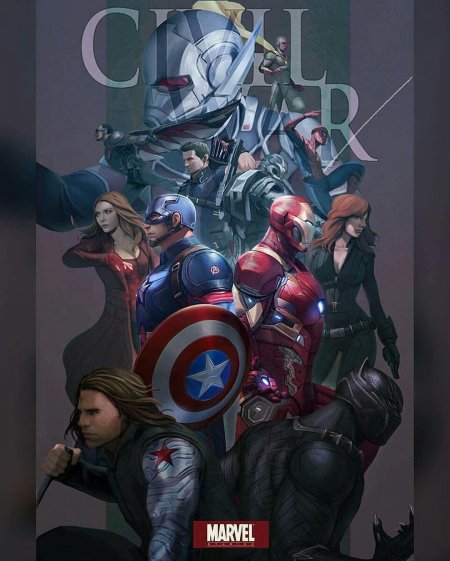 Civil war marvel арт
