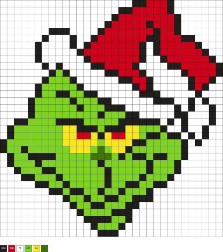 Рисунок по клеточкам новогодние