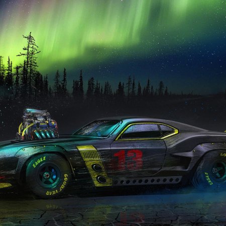Cyberpunk 2077 машина мустанг