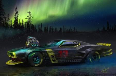 Cyberpunk 2077 машина мустанг