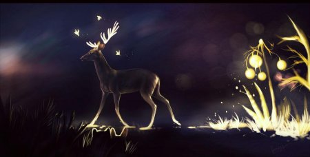 С оленями
