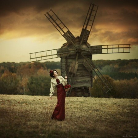 Фотосессия у мельницы
