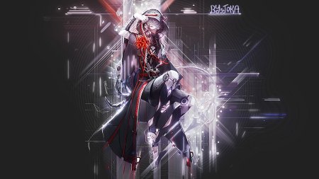 Аниме девушка киборг