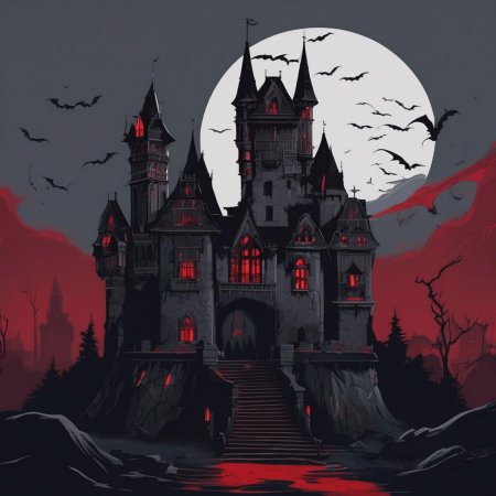Замок дракулы арт