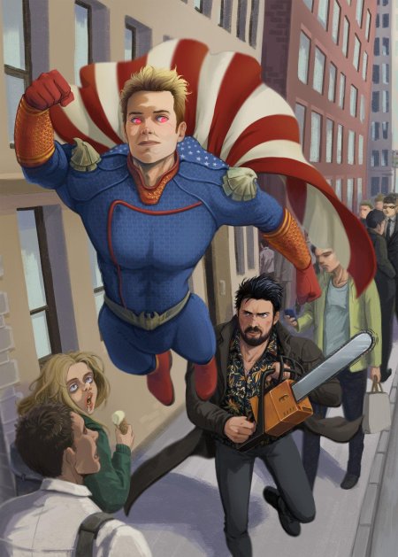 Homelander the boys арт