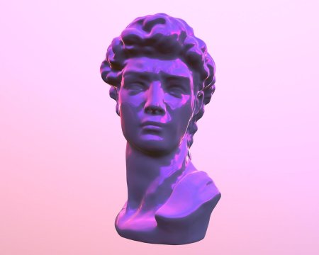 Давид микеланджело vaporwave