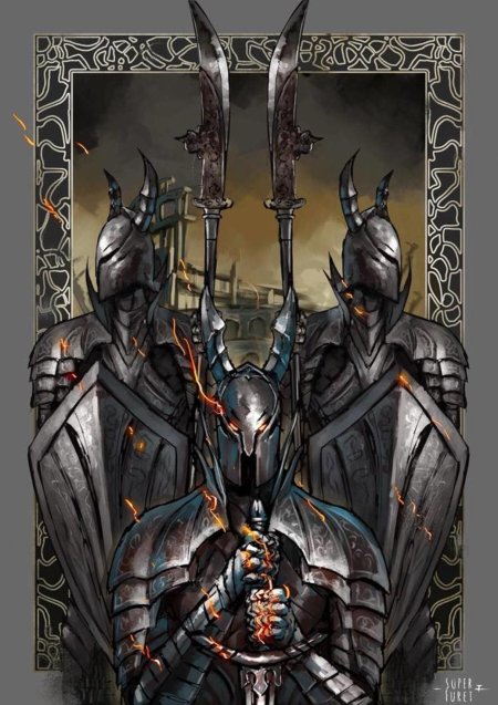Dark souls черный рыцарь арт
