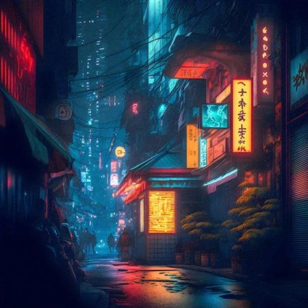 Cyberpunk night city