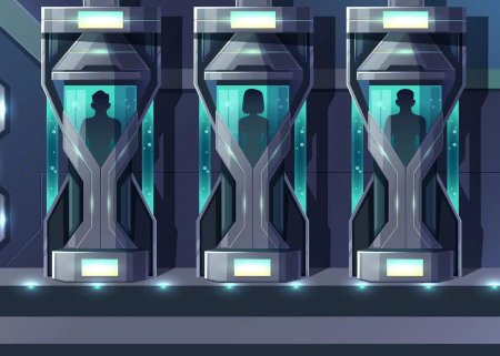 Sci fi капсула для клонирования