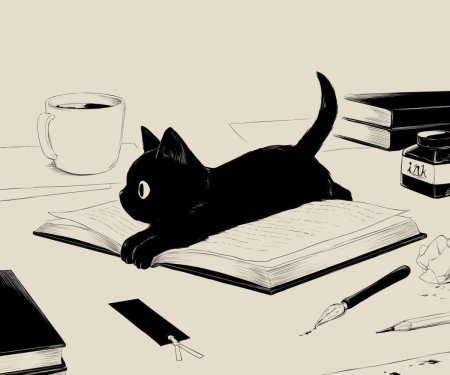Иллюстрация кошка