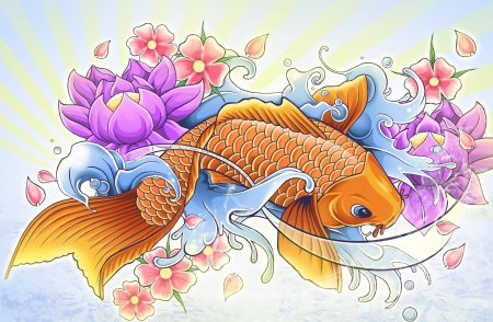 Рыба арована картины япония