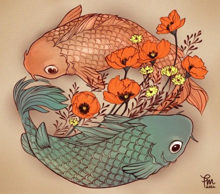 Карпы кои хаяо миядзаки