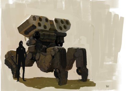 Гигантские боевые роботы арт