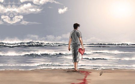 Люди на море