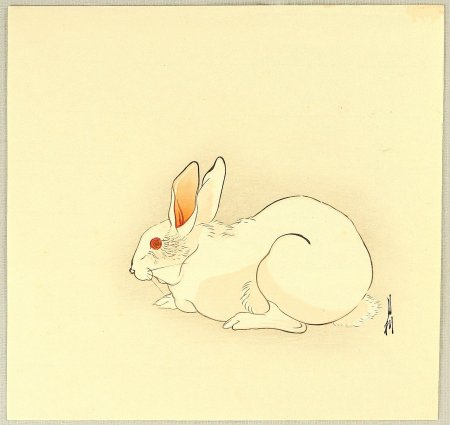 Кролик японская гравюра