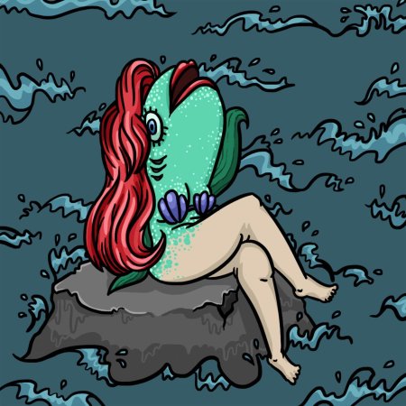 Reverse mermaid