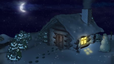 Новогодняя избушка