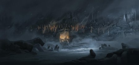 Ледяная пещера фэнтези
