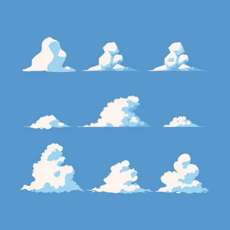 Рисованные облака