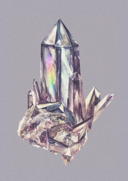 Кристалл рисунок