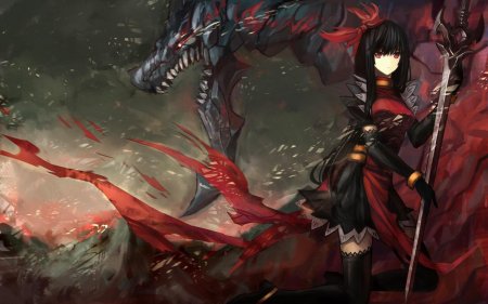 Black rock shooter dragon slayer