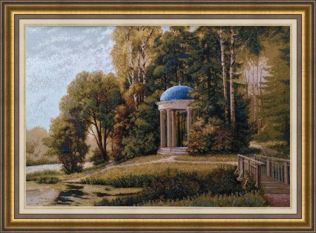 Гобеленовая картина беседка в парке