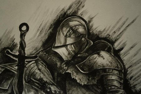 Рыцарь дарк соулс арт карандаш