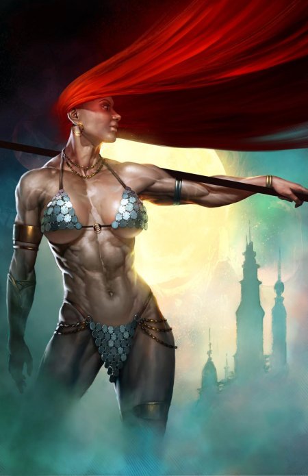 Рыжая соня red sonja арт