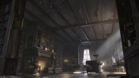 Викторианская готика интерьер библиотека