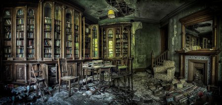 Заброшенная библиотека виноградово