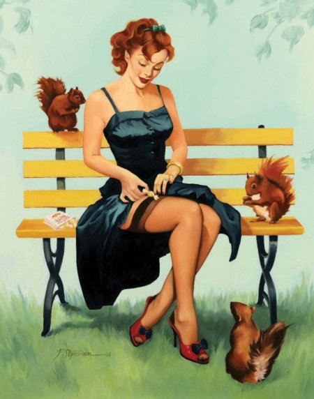 Pin up художник джил элвгрен