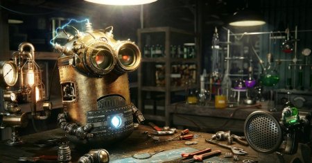 3ds max steampunk робот