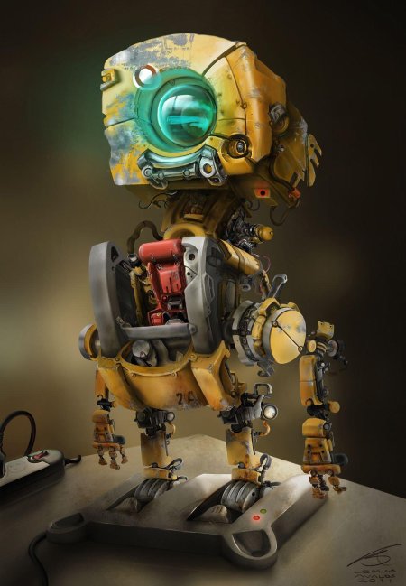 3ds max steampunk робот