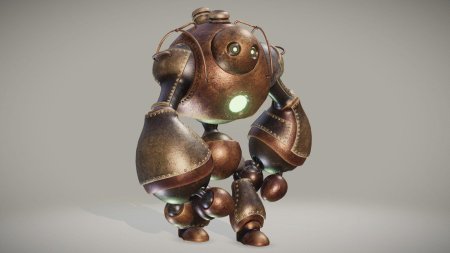 3ds max steampunk робот