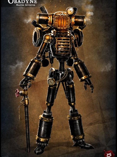3ds max steampunk робот