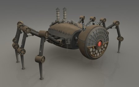 3ds max steampunk робот