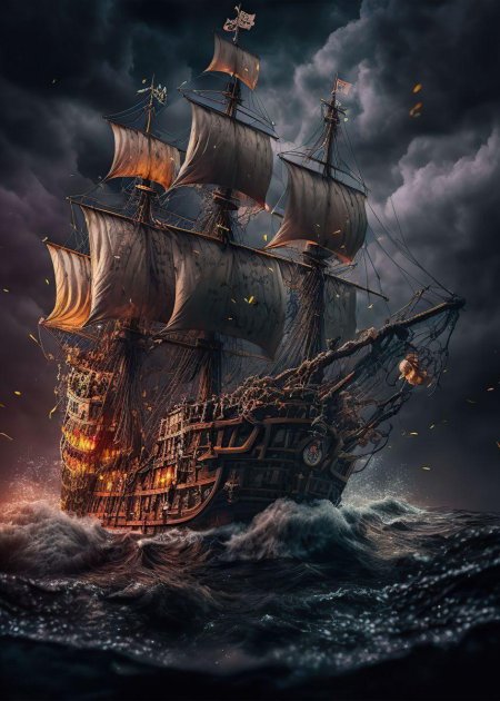 Корабли пиратов карибского моря