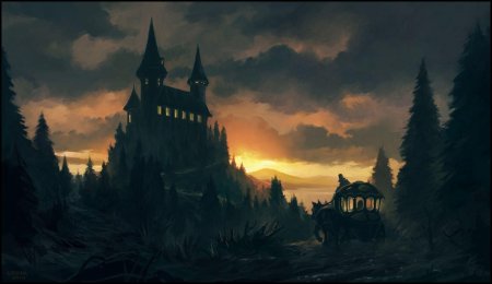 Замок дракулы арт