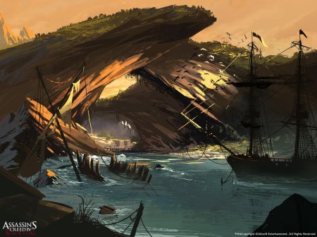 Assassins creed black flag концепт арты