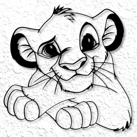 Король лев раскраска симба
