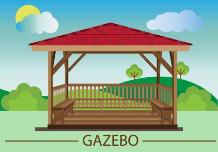 Беседка брусовая gazebos