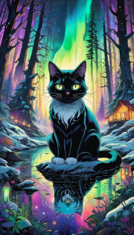 Чëрная кошка