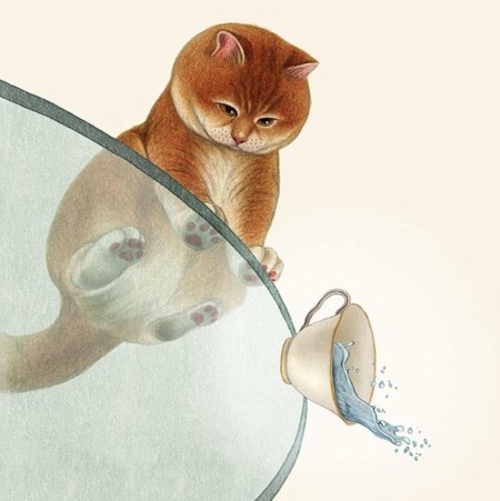 Иллюстрация кошка