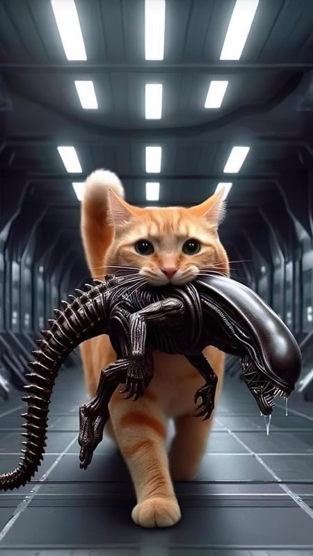 Кот чужой